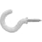 Hillman OOK Small Vinyl Coated White Steel 7/8 in. L Cup Hook 1 lb 4 pk 534106 - alternate 5